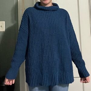 Blue Oversized Aerie Sweater